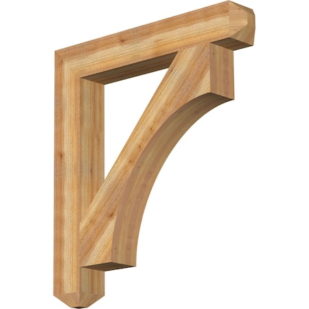Ekena Millwork Westlake Craftsman Rough Sawn Bracket, Western Red Cedar, 6"W x 40"D x 44"H BKT06X40X44WTL04RWR